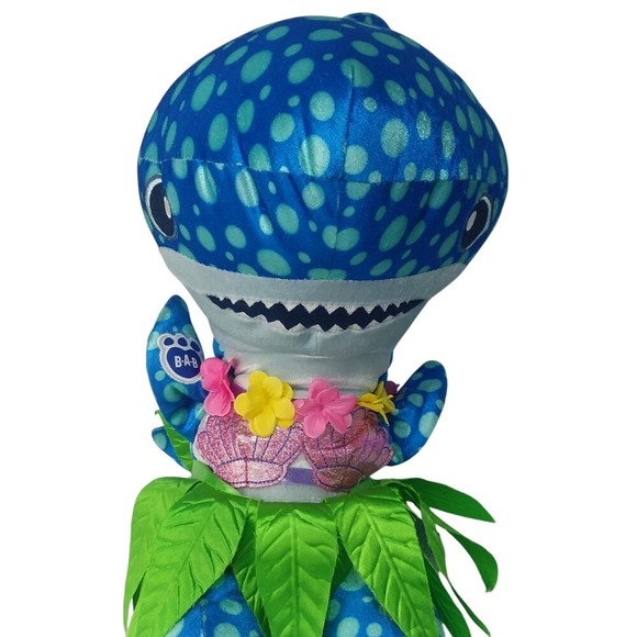 Build-A-Bear Shark Week Plush Hula Outfit Stuffed Animal Toy Blue BAB‎ - Picture 3 of 15